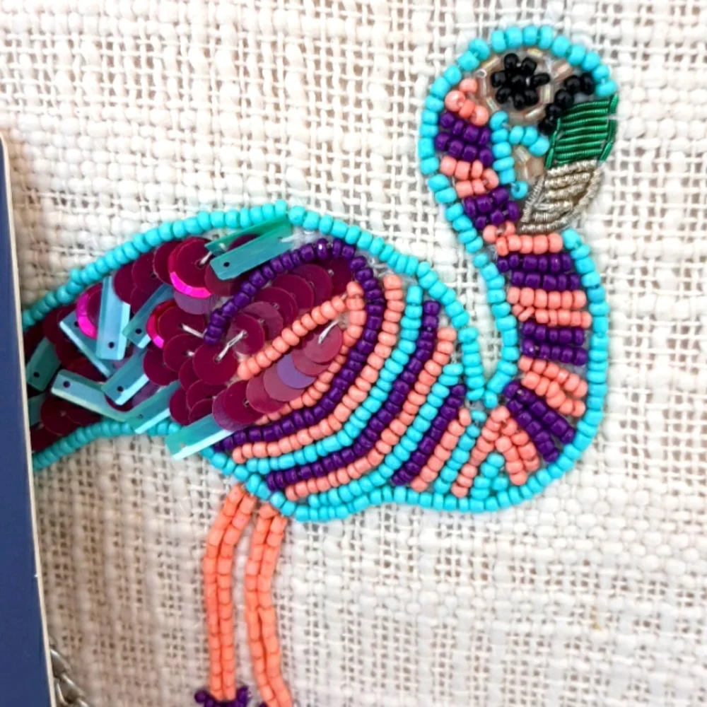 NWT ASMARA CROSSBODY/CLUTCH BEADED BAG - Picture 4 of 13